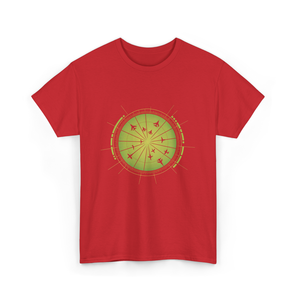 Flight Radar Air Traffic Control T-Shirt - Red