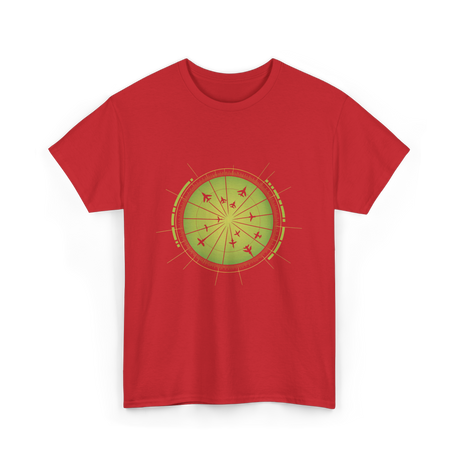 Flight Radar Air Traffic Control T-Shirt - Red