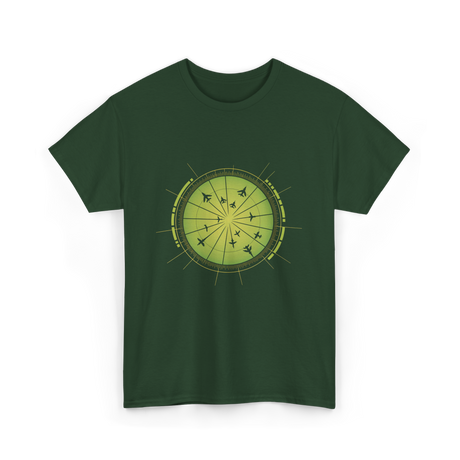 Flight Radar Air Traffic Control T-Shirt - Forest Green