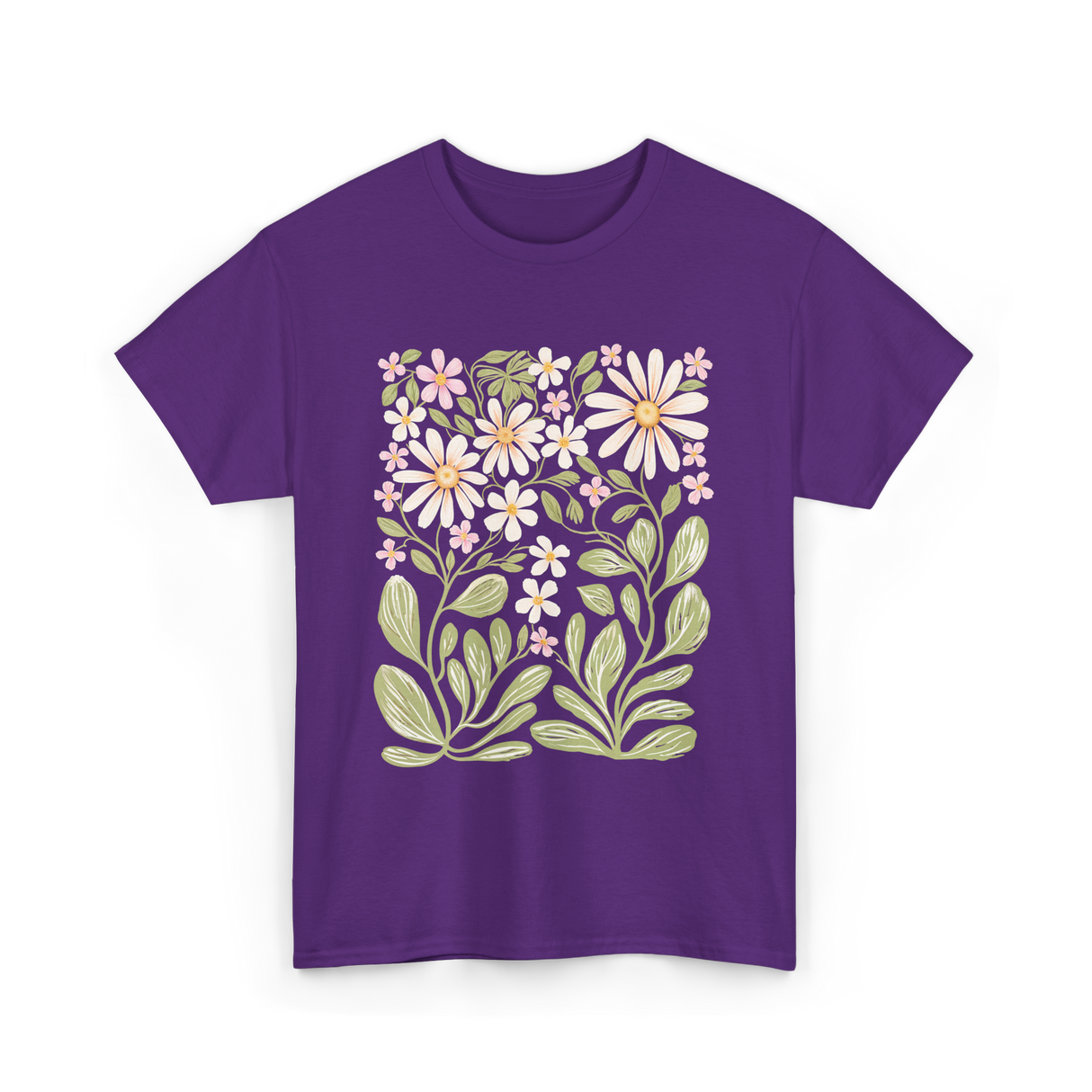 Floral Nature Design Nature Lover T-Shirt - Purple