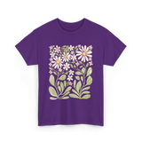 Floral Nature Design Nature Lover T-Shirt - Purple