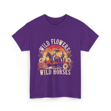 Flowers Nature T-Shirt - Purple