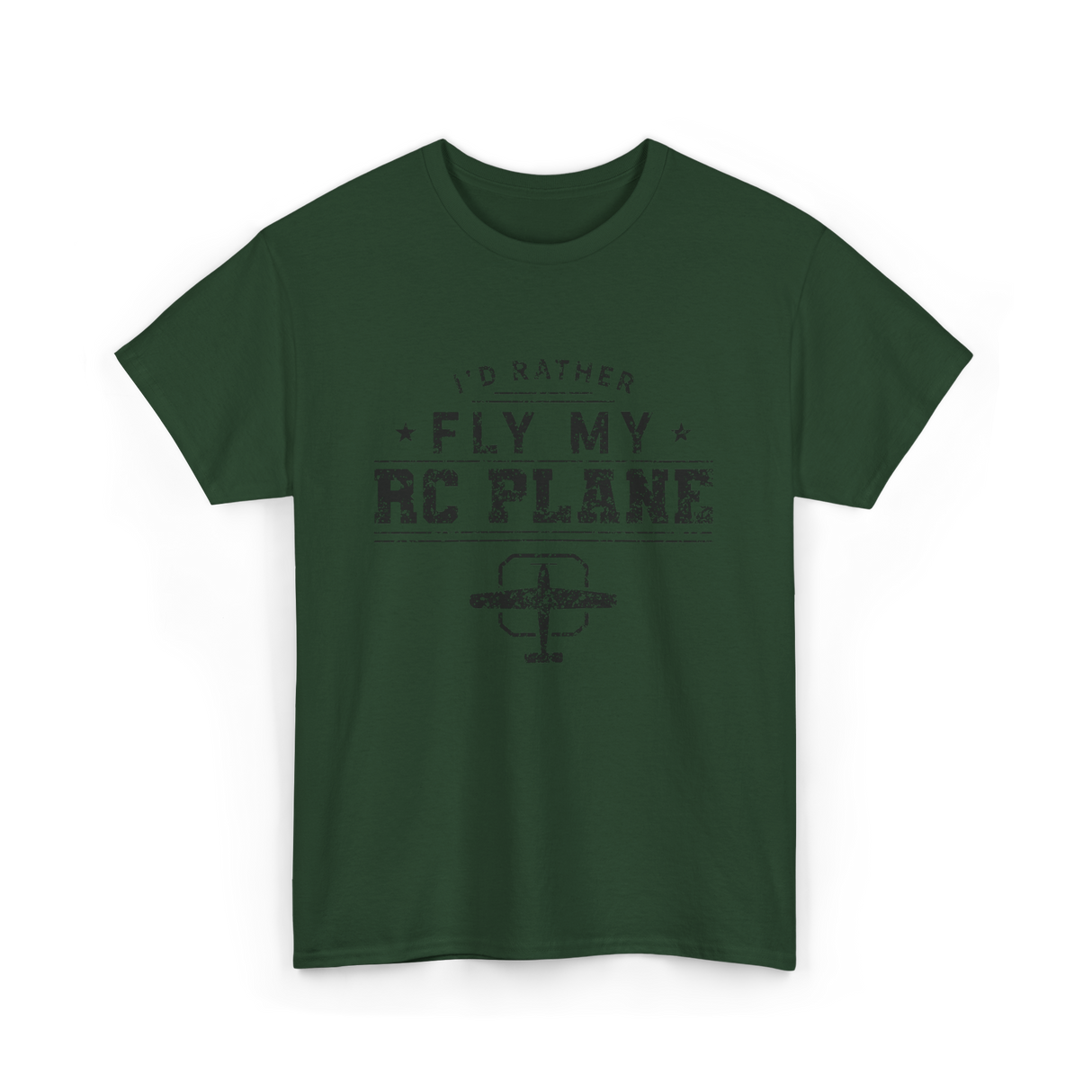 Fly My RC Plane Pilot T-Shirt - Forest Green