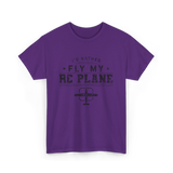 Fly My RC Plane Pilot T-Shirt - Purple