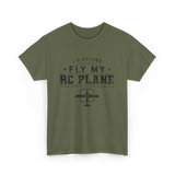 Fly My RC Plane Pilot T-Shirt - Military Green