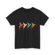 Flying Birds Birdwatching Retro T-Shirt - Black