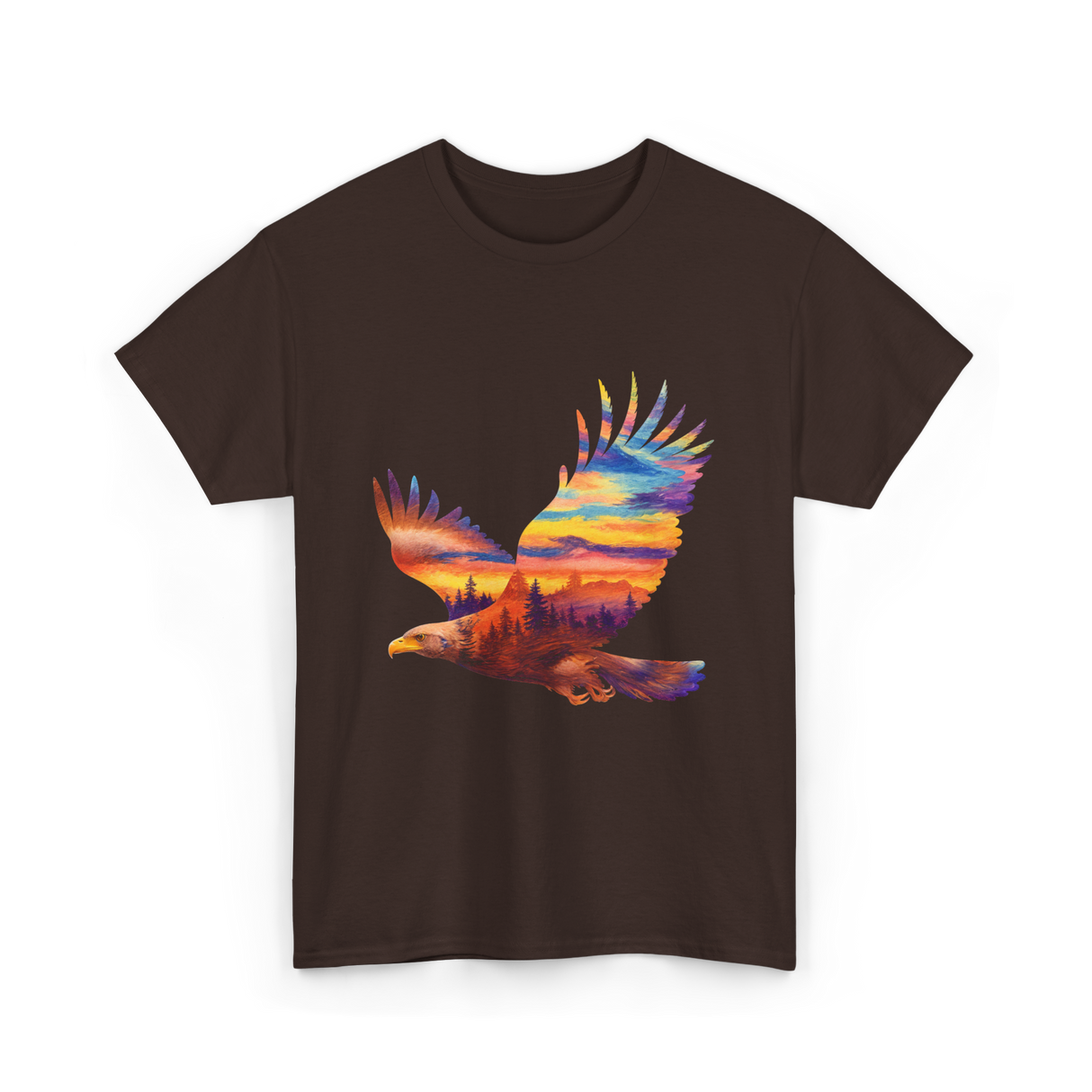 Flying Nature T-Shirt - Dark Chocolate