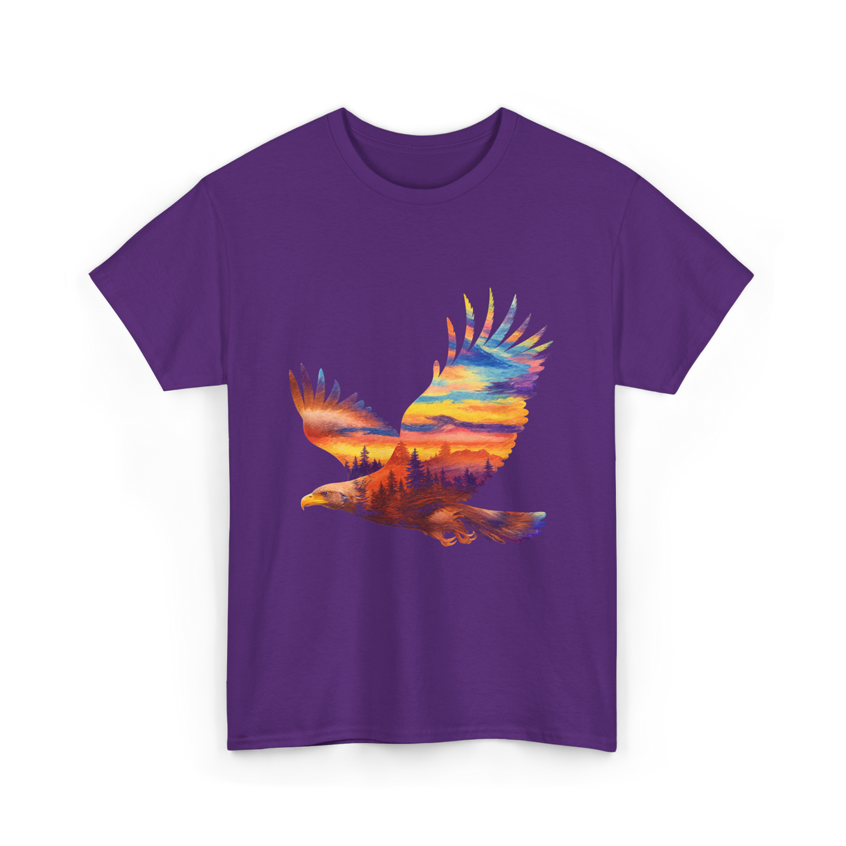 Flying Nature T-Shirt - Purple