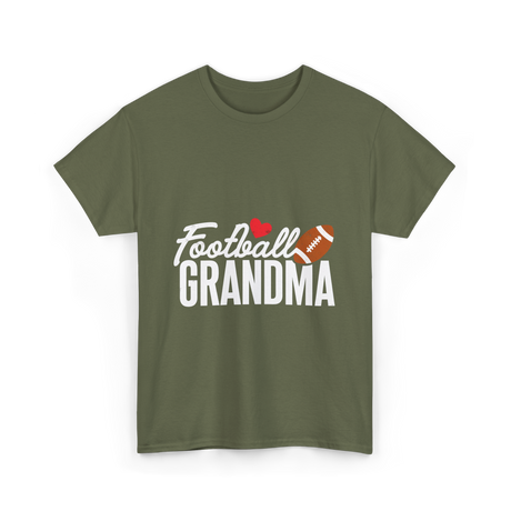 Football Grandma Football Grandma T-Shirt - Military Green