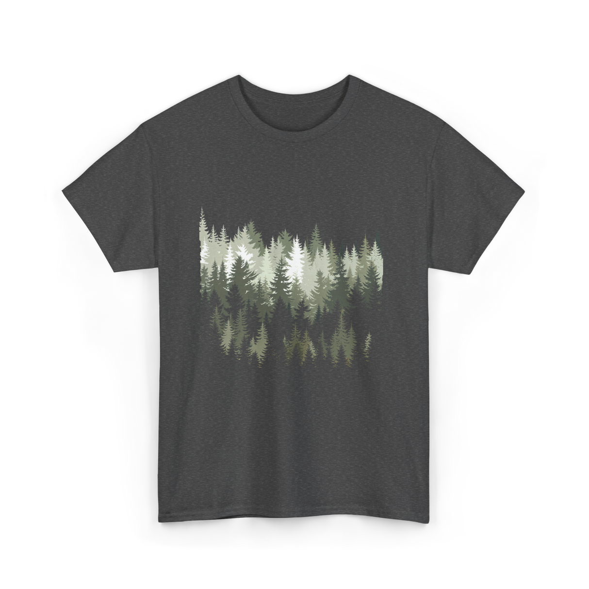 Forest Trees Nature Outdoor T-Shirt - Dark Heather