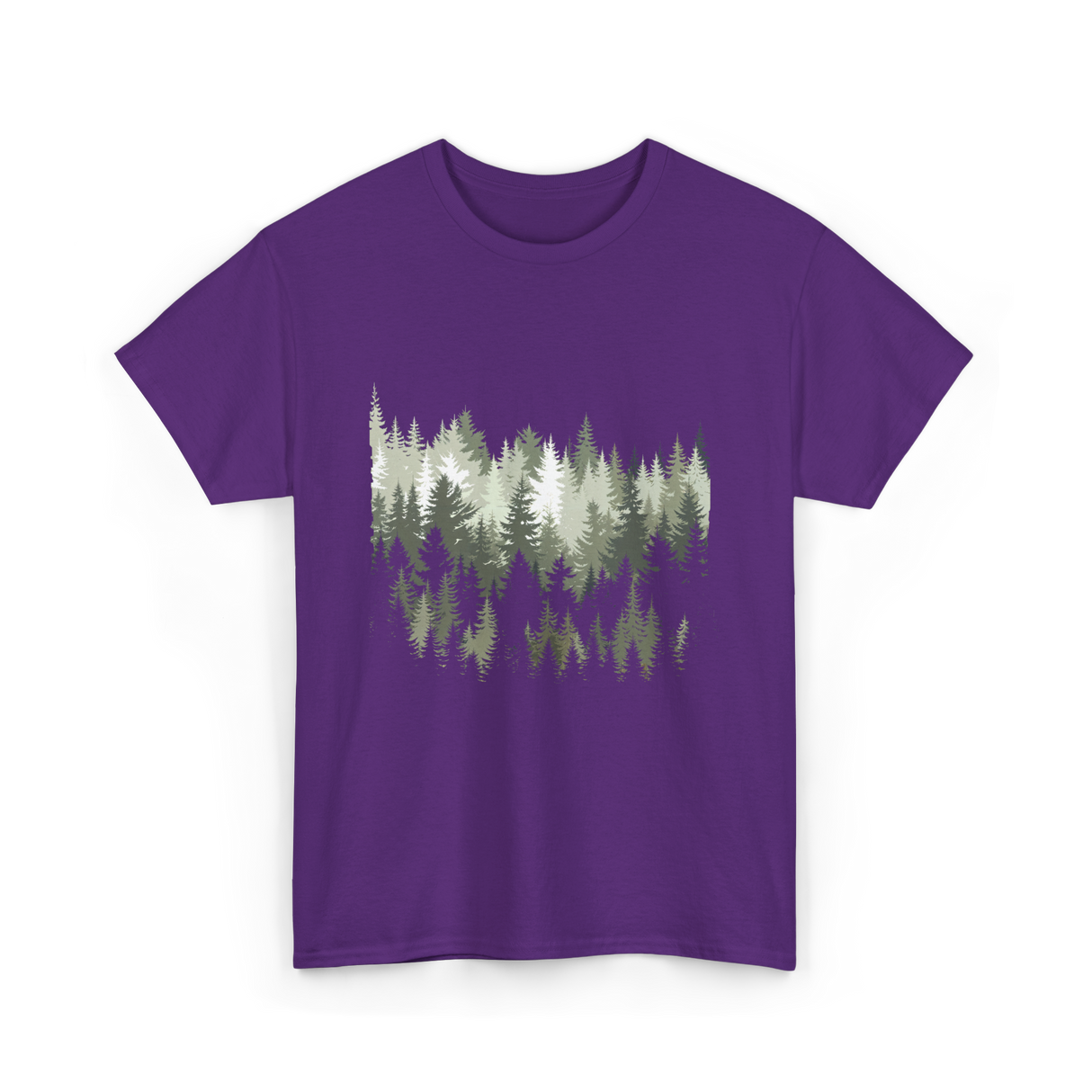 Forest Trees Nature Outdoor T-Shirt - Purple