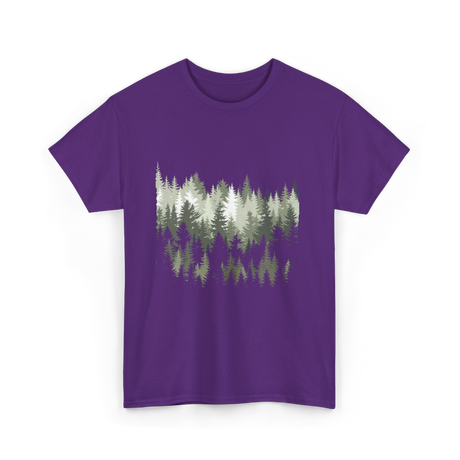 Forest Trees Nature Outdoor T-Shirt - Purple