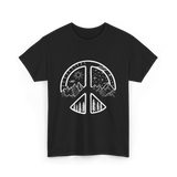 Four Seasons Peace Sign Adventure T-Shirt - Black