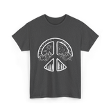 Four Seasons Peace Sign Adventure T-Shirt - Dark Heather