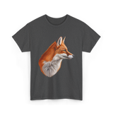 Fox Art Animal Lovers Fox T-Shirt - Dark Heather