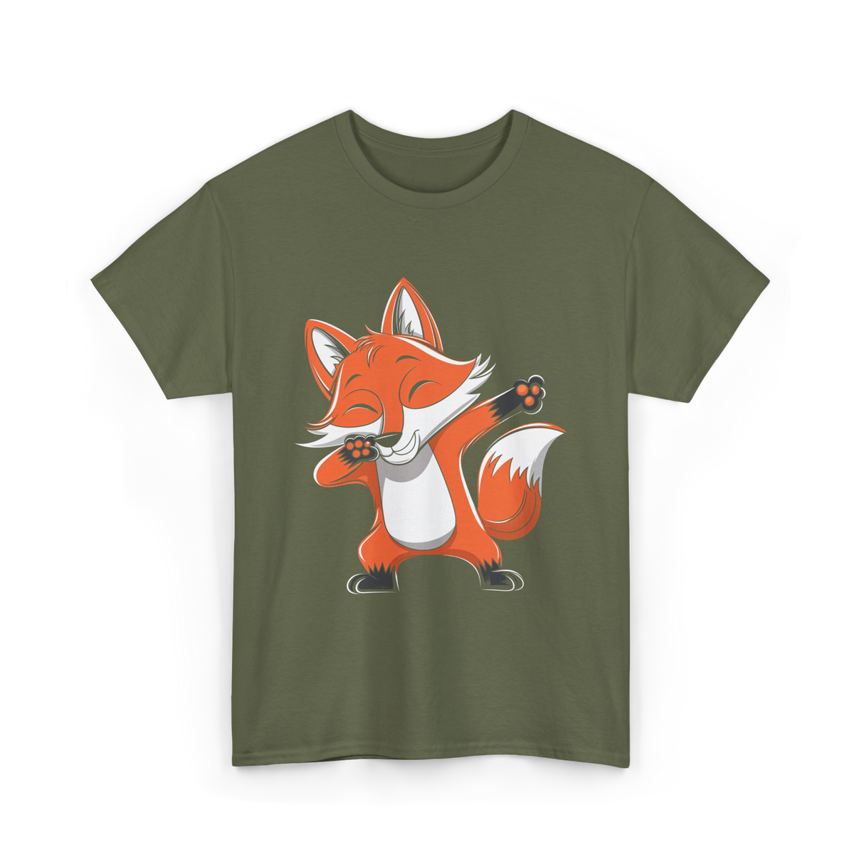 Fox Lover Fox Enthusiast T-Shirt - Military Green