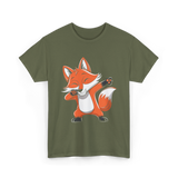 Fox Lover Fox Enthusiast T-Shirt - Military Green