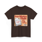 Free Blinker Fluid Mechanics T-Shirt - Dark Chocolate