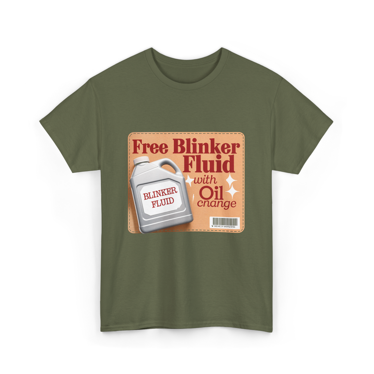 Free Blinker Fluid Mechanics T-Shirt - Military Green