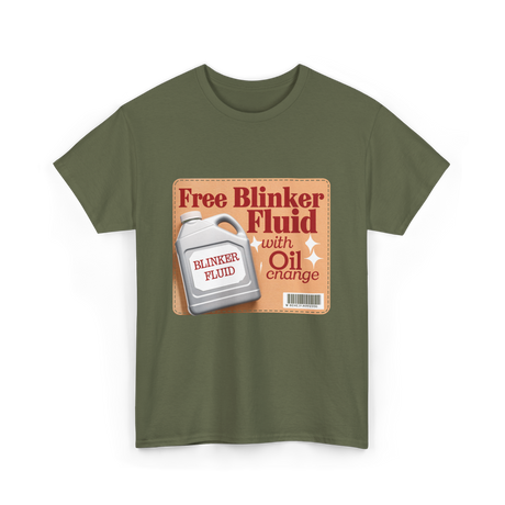 Free Blinker Fluid Mechanics T-Shirt - Military Green