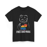 Free Dad Hugs Bear LGBT T-Shirt - Black