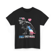 Free Dad Hugs Dinosaur Dad T-Shirt - Black