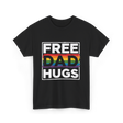 Free Dad Hugs LGBT Pride T-Shirt - Black