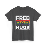 Free Dad Hugs LGBT Pride T-Shirt - Dark Heather