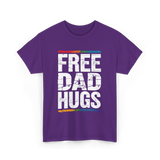 Free Dad Hugs LGBT Support T-Shirt - Purple