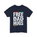 Free Dad Hugs LGBT Support T-Shirt - Navy