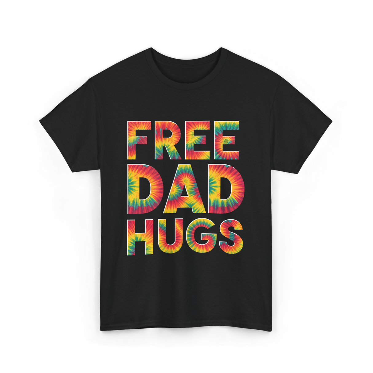 Free Dad Hugs Pride T-Shirt - Black