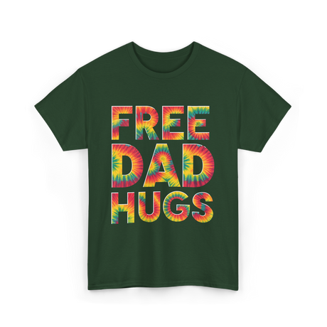 Free Dad Hugs Pride T-Shirt - Forest Green