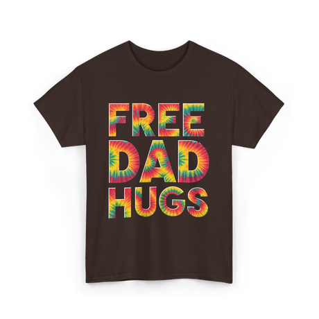 Free Dad Hugs Pride T-Shirt - Dark Chocolate