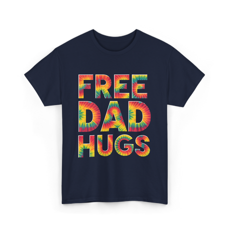 Free Dad Hugs Pride T-Shirt - Navy