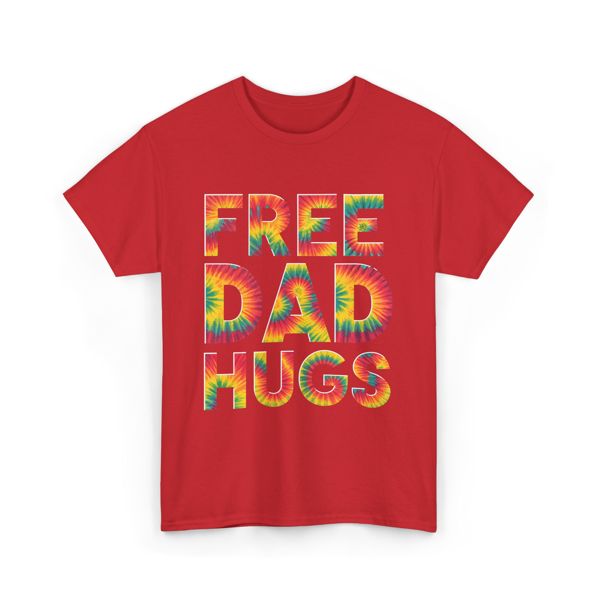 Free Dad Hugs Pride T-Shirt - Red