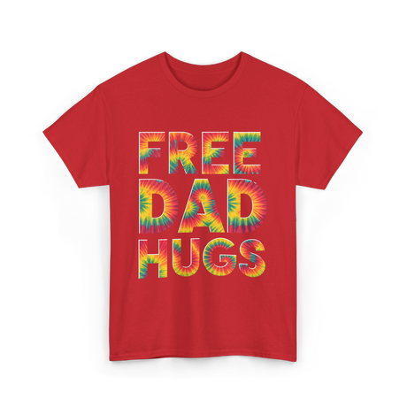 Free Dad Hugs Pride T-Shirt - Red