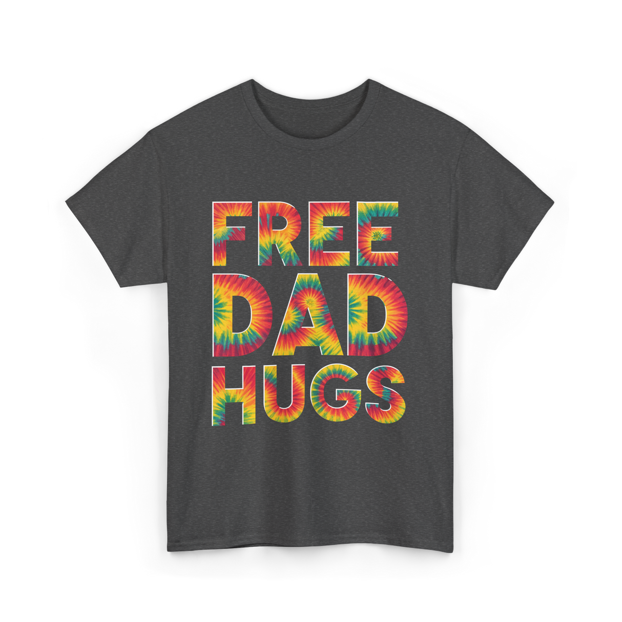 Free Dad Hugs Pride T-Shirt - Dark Heather