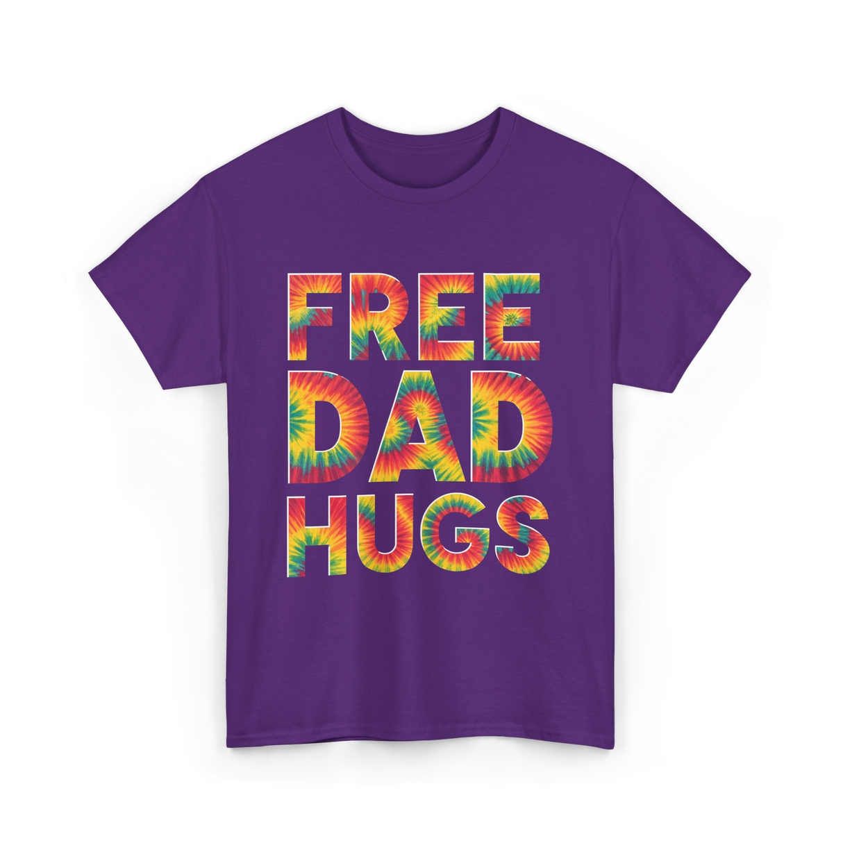 Free Dad Hugs Pride T-Shirt - Purple