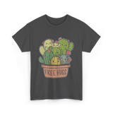 Free Hugs Cactus Cacti T-Shirt - Dark Heather