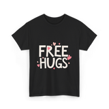 Free Hugs Kindness Love T-Shirt - Black