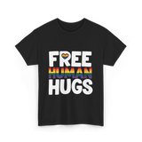 Free Human Hugs Pride T-Shirt - Black