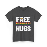 Free Human Hugs Pride T-Shirt - Dark Heather