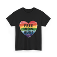 Free Mom Hugs LGBT Pride Love T-Shirt - Black