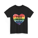 Free Mom Hugs LGBT Pride Love T-Shirt - Black