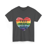 Free Mom Hugs LGBT Pride Love T-Shirt - Dark Heather