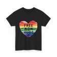 Free Mom Hugs LGBTQ Pride T-Shirt - Black