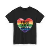 Free Mom Hugs LGBTQ Pride T-Shirt - Black