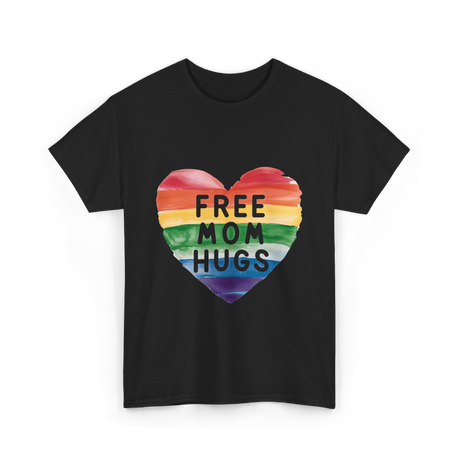 Free Mom Hugs LGBTQ Pride T-Shirt - Black