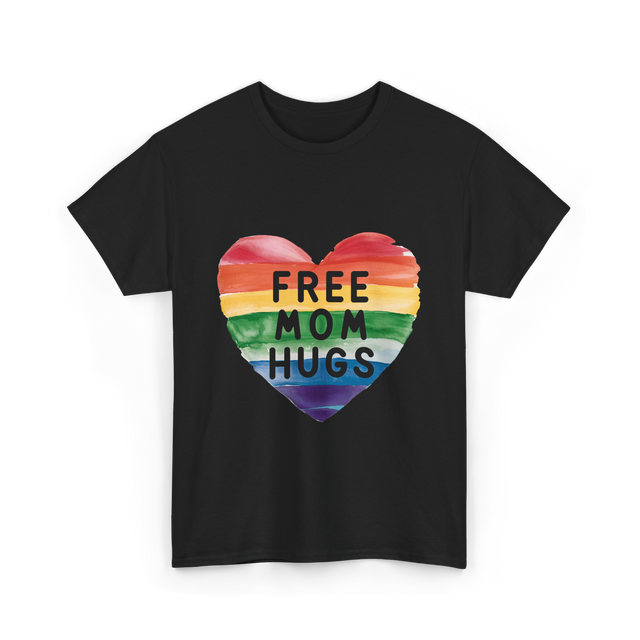 Free Mom Hugs LGBTQ Pride T-Shirt - Black