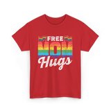 Free Mom Hugs LGBTQ Pride T-Shirt - Red